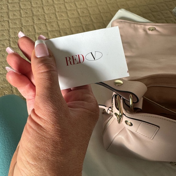 Red Pink Crossbody Bag with Adjustable Strap - Picture 10 of 11